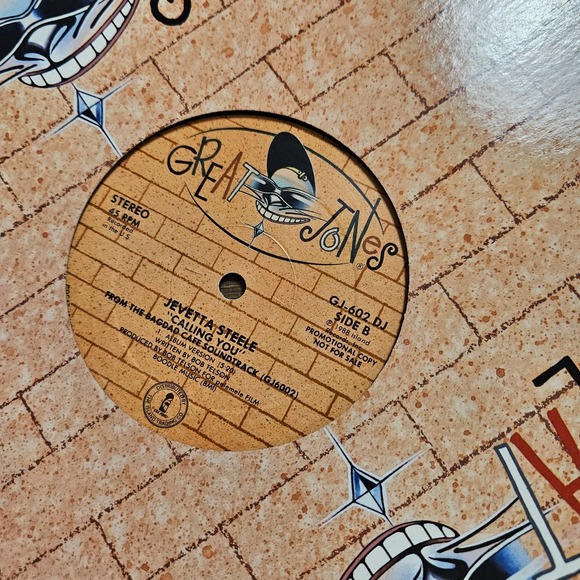 Jevetta Steele – Calling You 1988 Great Jones GJ-602 DJ 45RPM 12" PROMO EX/EX - Picture 3 of 3